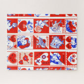 Puzzle Enfants Saint Valentin salutations câlins baisers (Horizontal)