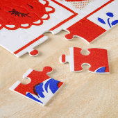 Puzzle Enfants Saint Valentin salutations câlins baisers (Côté)