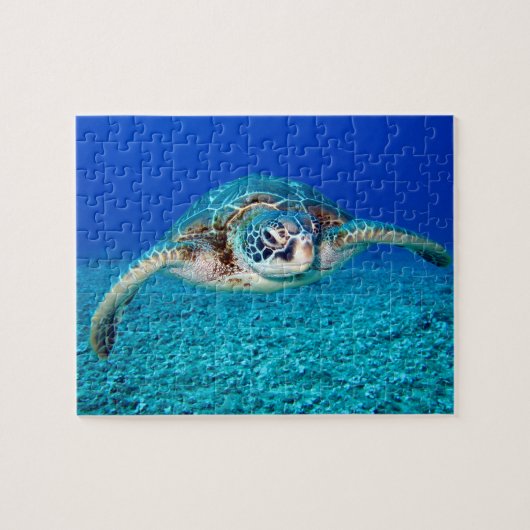 Puzzle Enfants sous l'eau 110 pièces Tortue de mer (Horizontal)