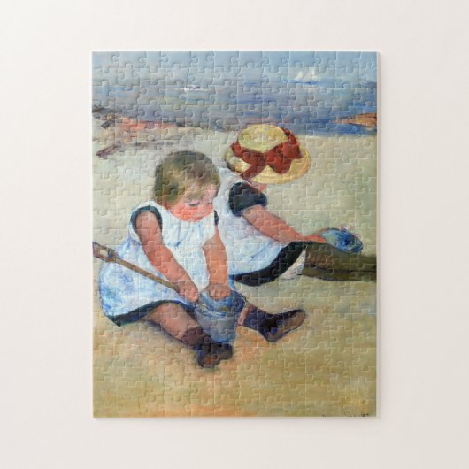 Puzzle Enfants sur la plage, Cassatt (Vertical)