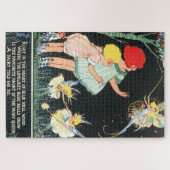 Puzzle Enfants vintage avec fée ailée (Horizontal)