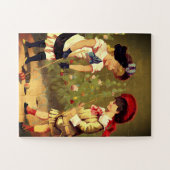 Puzzle Enfants vintages français - croquet (Horizontal)