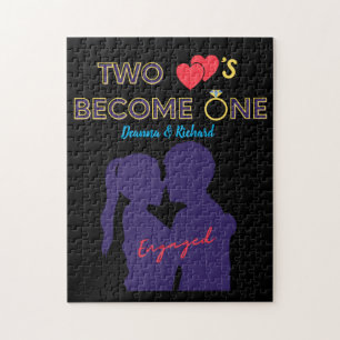 Puzzle Engagé Deux Coeurs Deviennent Un