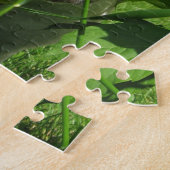 Puzzle English Bull Terrier à travers les Feuille (Côté)