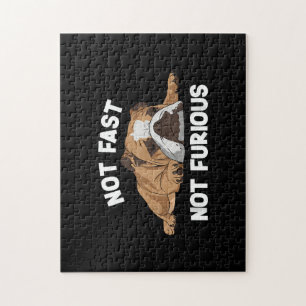Puzzle English Bulldog Sleeping Not Fast Not Furious Funn