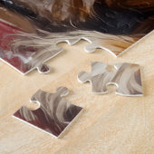 Puzzle English Setter Christmas Fireplace Stocking (Côté)