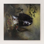 Puzzle English Springer Spaniel with pheasant  (Horizontal)