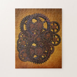 Puzzle Engrenages rouillés Steampunk