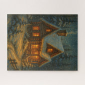 Puzzle Énigme de la cabane d'hiver (Horizontal)