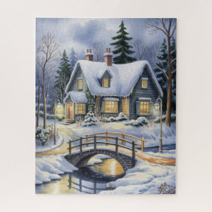 Puzzle Énigme de la cabane d'hiver