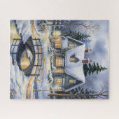 Puzzle Énigme de la cabane d'hiver (Horizontal)