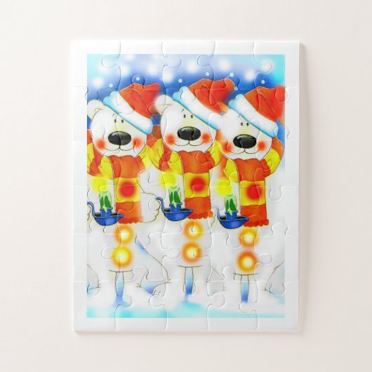 Puzzle Enneiges de Noël (Vertical)