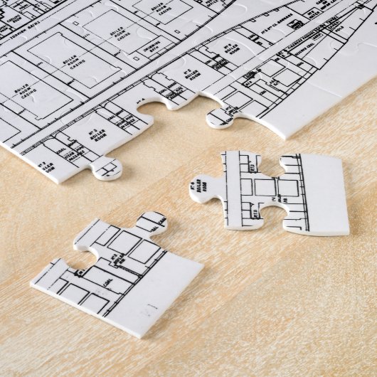 Puzzle Enquête dans la perte de Titanic : Sections (Côté)