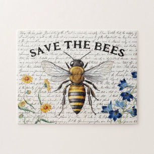Puzzle Enregistrer les abeilles Big Bee Flowers Script