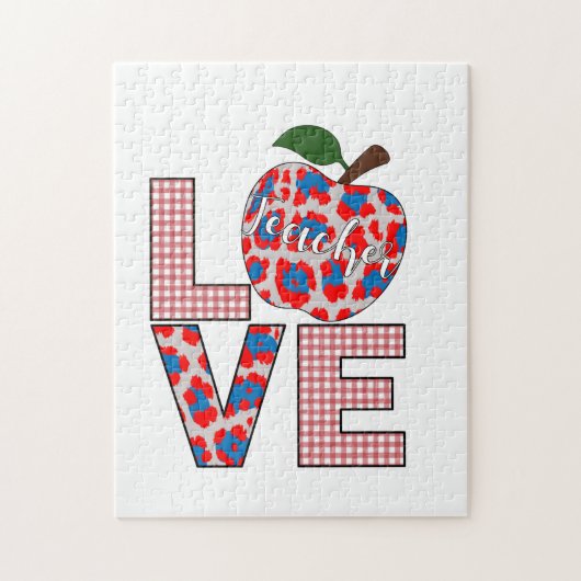 Puzzle Enseignant Art Amour Enseignement (Vertical)