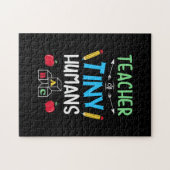 Puzzle Enseignant Cadeau enseignant minuscules humains (Horizontal)