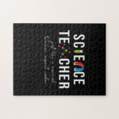 Puzzle Enseignant de la science de don (Horizontal)