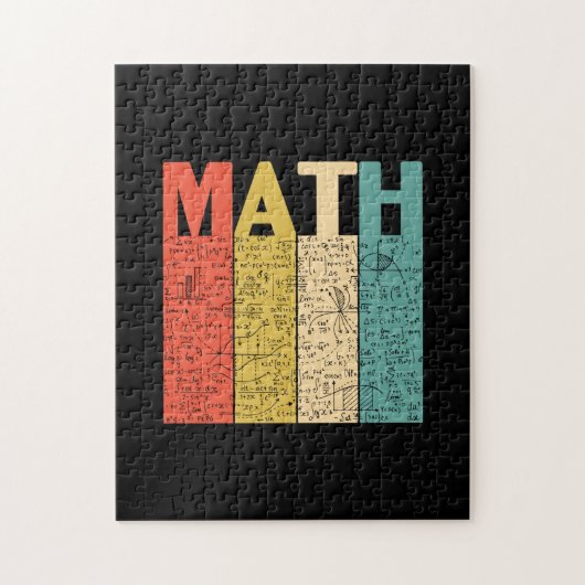 Puzzle Enseignant en mathématiques Définition Vintage des (Vertical)