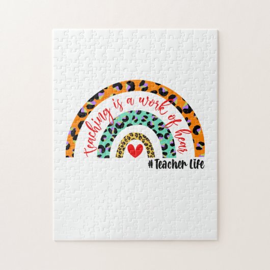 Puzzle Enseignant L'Art L'Enseignement Est Une Oeuvre De  (Vertical)