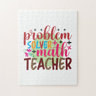 Puzzle Enseignant Problème d'art Solveur Math Enseignant