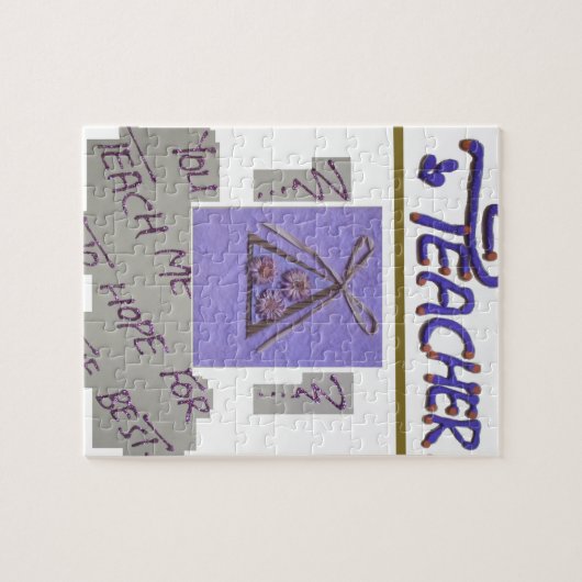 Puzzle Enseignant vous m'enseignez à espérer pour le meil (Horizontal)