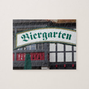 Puzzle Enseigne de biergarten, Allemagne