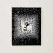 Puzzle Ensemble de tambour sur Coussin de musique 3D en f (Vertical)