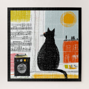 Puzzle Ensemble de vie Vinyl Black Cat High Rise