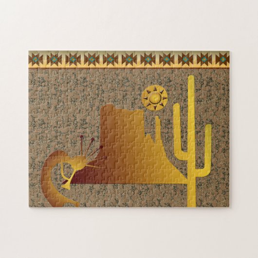Puzzle Ensemble Kokopelli Mesa & Cactus #1 (Horizontal)
