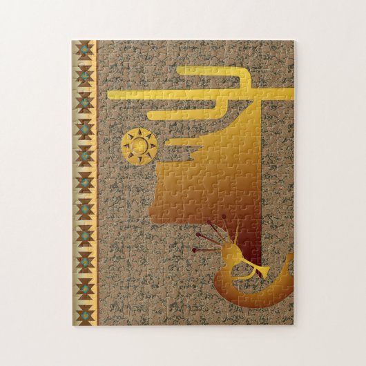 Puzzle Ensemble Kokopelli Mesa & Cactus #1 (Vertical)