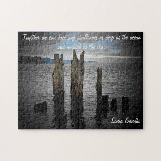 Puzzle Ensemble nous pouvons relever tous les défis (Horizontal)