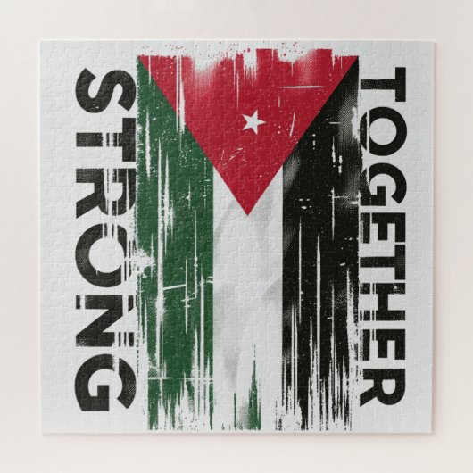 Puzzle Ensemble un soutien solide Palestine (Horizontal)