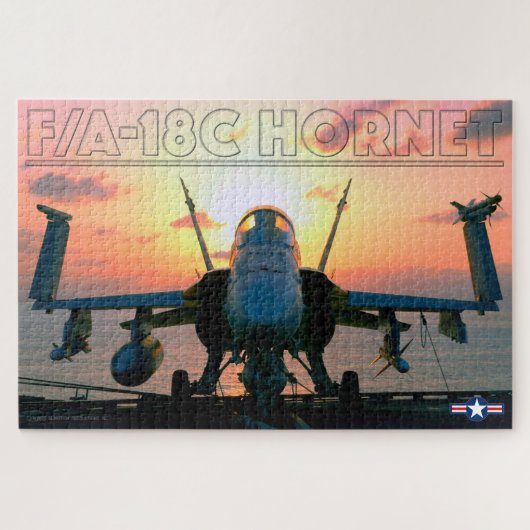 Puzzle ENSOLEILLÉ F/A-18C HORNET (20 x 30 POUCES) (Horizontal)