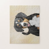 Puzzle Entlebucher Mountain Dog Peinture - Art original (Vertical)