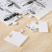 Puzzle Entomologie noir et blanc Insectes Bugs Papier Pla (Côté)