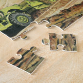 Puzzle Entreprise vintage, chantier de construction avec (Côté)