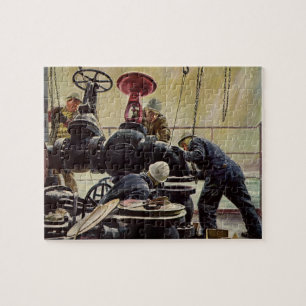 Puzzle Entreprise Vintage, Plate-forme Pétrolière sur l'O