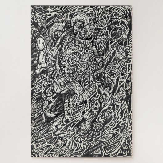 Puzzle Entrez, l'homme au micro-point (Vertical)