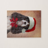 Puzzle Épagneul cavalier du Roi Charles dans le casquette (Horizontal)