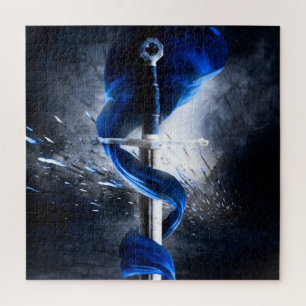 Puzzle Épée de combat Blue Sash