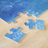Puzzle Ephant psychédélique sur l'espace bleu-vert (Côté)