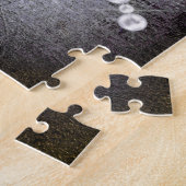 Puzzle Ephémère de Rose victorien bleu foncé (Côté)