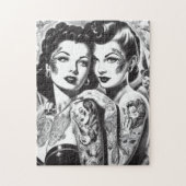Puzzle Éphémères tatouées vintage (Vertical)