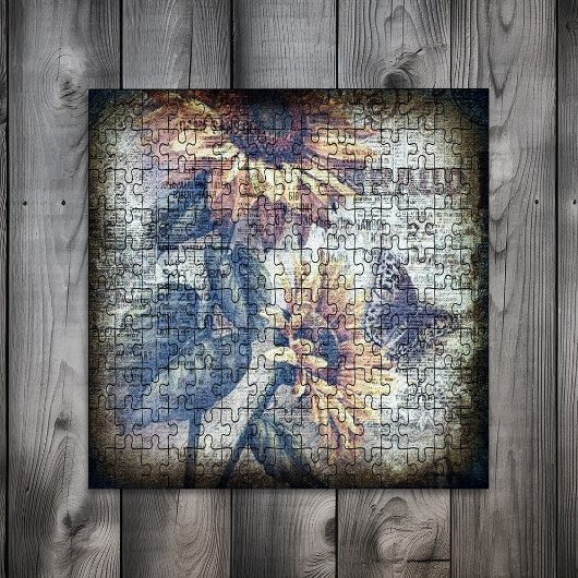 Puzzle Ephémérologie du papillon de tournesol rustique