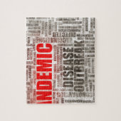 Puzzle Épidémie de maladie pandémique dans le monde (Vertical)