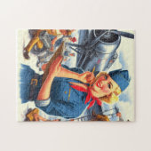 Puzzle Épiningle d'avion vintage (Horizontal)