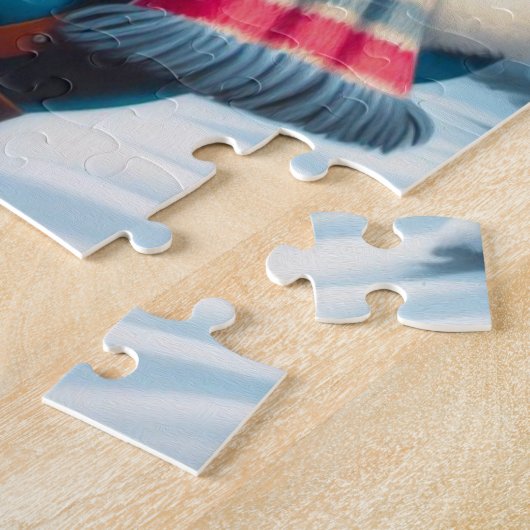 Puzzle Épouse d'hiver fille (Côté)