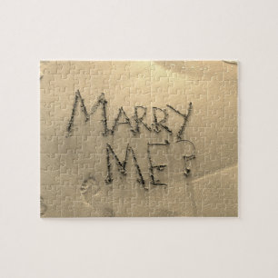 Puzzle Épousez-moi proposition de mariage de sable