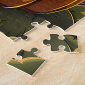 Puzzle Épouvantable chien Spaniel Tibétain Halloween Sorc (Côté)