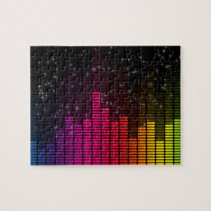 Puzzle Equalizer Disco Lights Music Volume